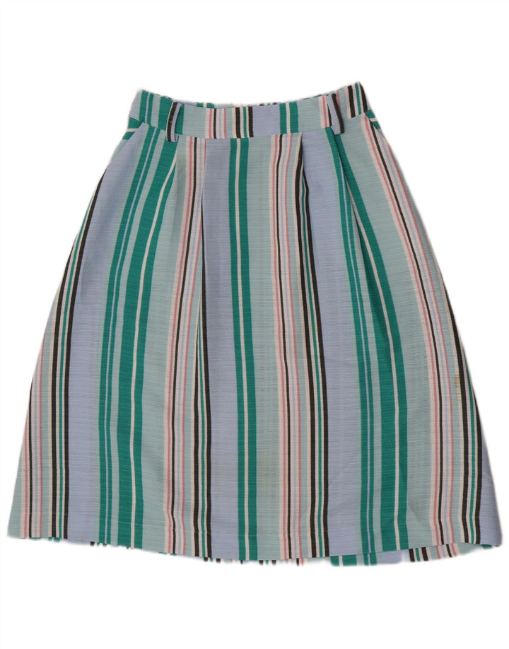 Γυναικεία φούστα Oasis A-Line UK 10 Small W27 μπλε ριγέ πολυεστέρα