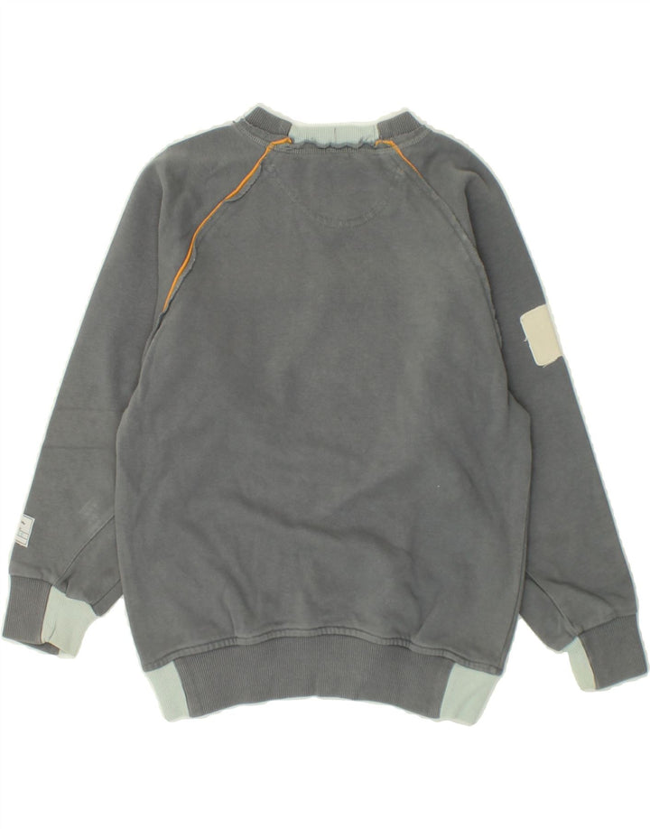 CHAMPION Boys Graphic Sweatshirt Jumper 7-8 Years Small Grey Cotton Vintage Champion and Second-Hand Champion from Messina Hembry 