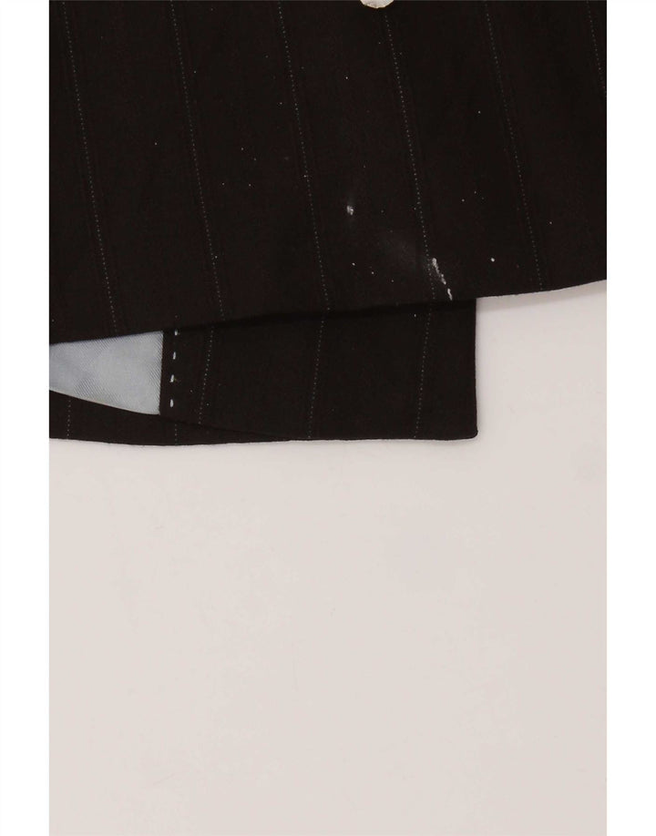 Marks & Spencer Γυναικείο Πανωφόρι UK 20 2XL Brown Pinstripe Polyester