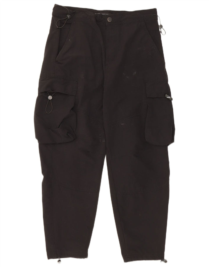 Ανδρικό παντελόνι Zara Crop Tapered Cargo Medium W32 L24 Μαύρο