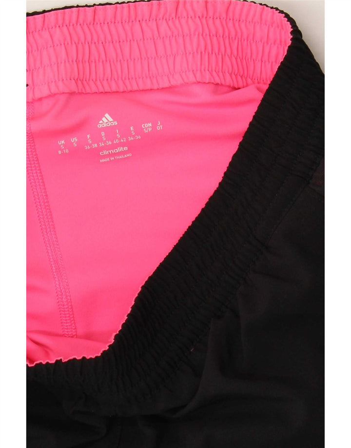 Γυναικείο αθλητικό σορτς Adidas Climalite UK 8/10 Μικρό μαύρο πολυεστέρα