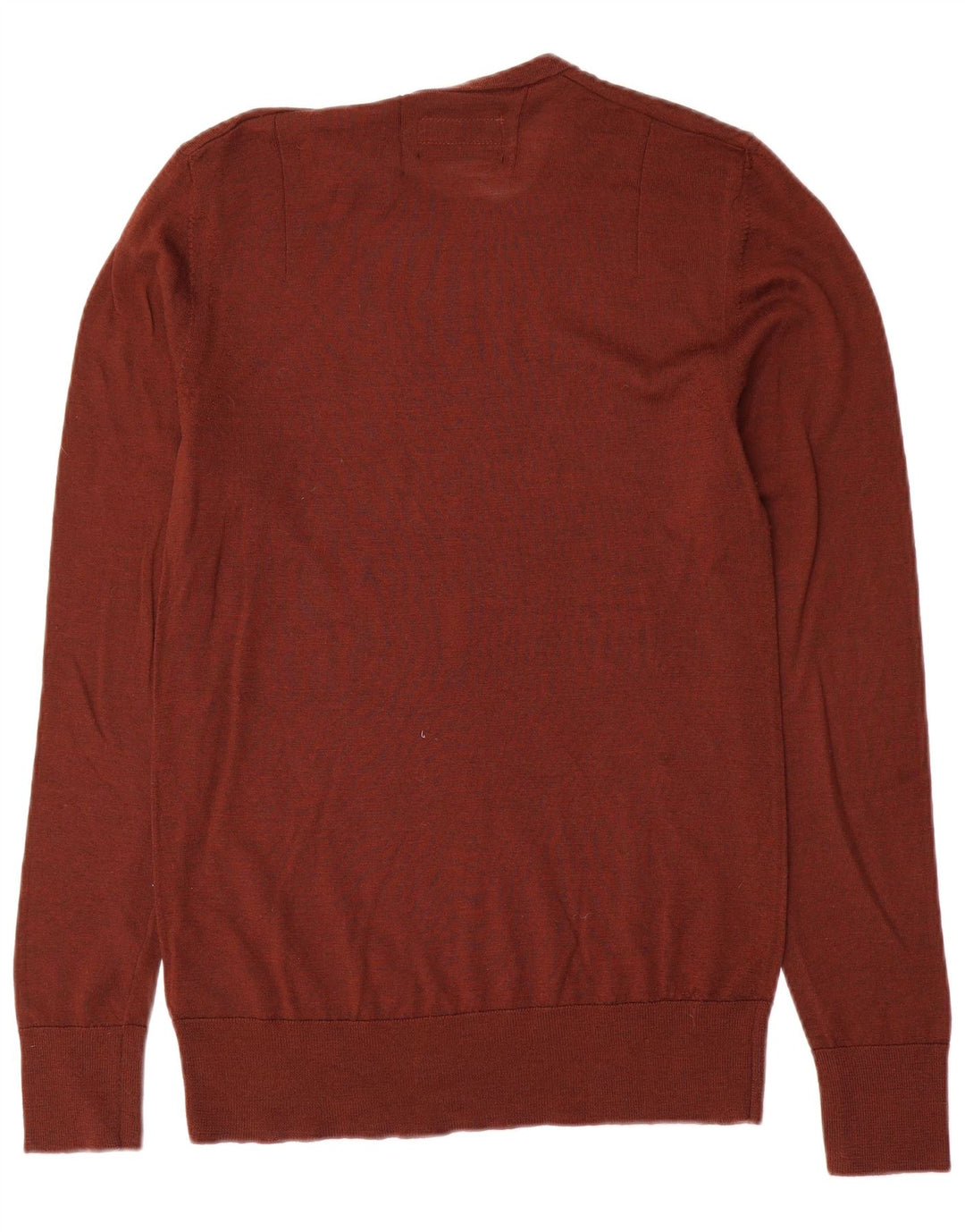 Ανδρικό πουλόβερ All Saints Crew Neck Jumper Μικρό καφέ μαλλί μερινό