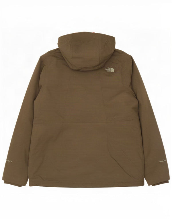 The North Face γυναικείο μπουφάν με κουκούλα με επένδυση UK 16 Large Khaki Nylon