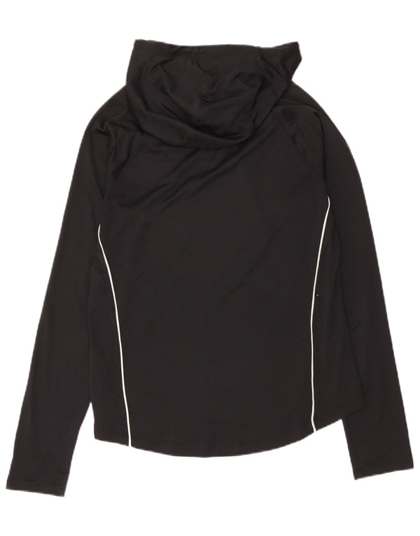 Under Armour Womens Heat Gear Graphic Top Μακρύ μανίκι UK 16 Large Μαύρο