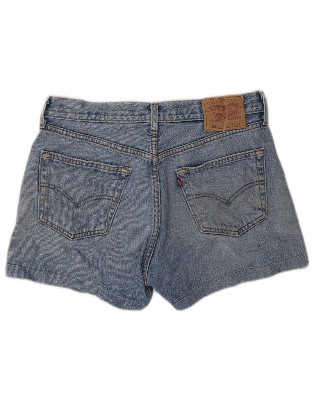 LEVI'S Womens 501 Denim Shorts W33 Large Blue Cotton
