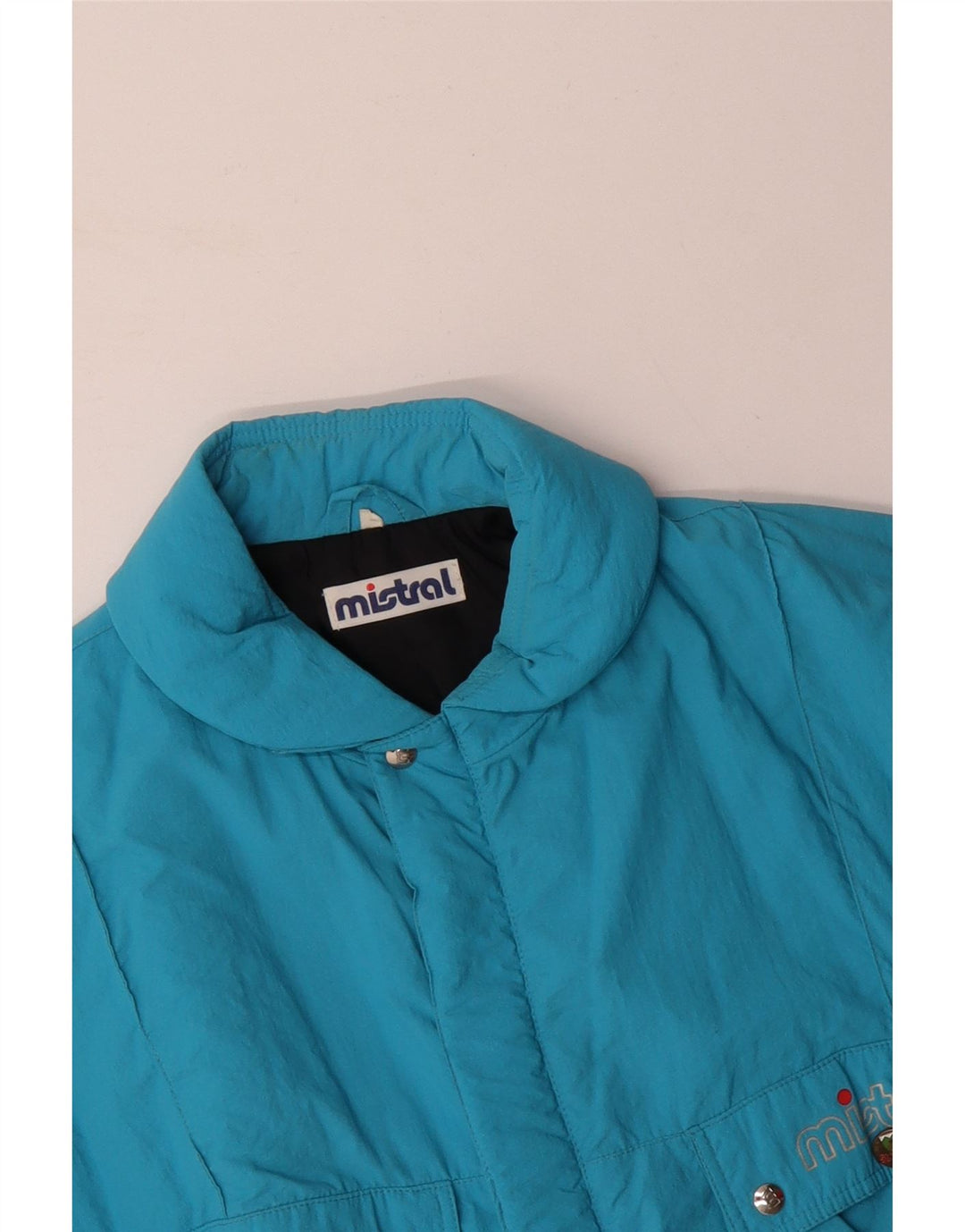 MISTRAL Ανδρικό γραφικό μπουφάν UK 40 Large Blue Polyamide