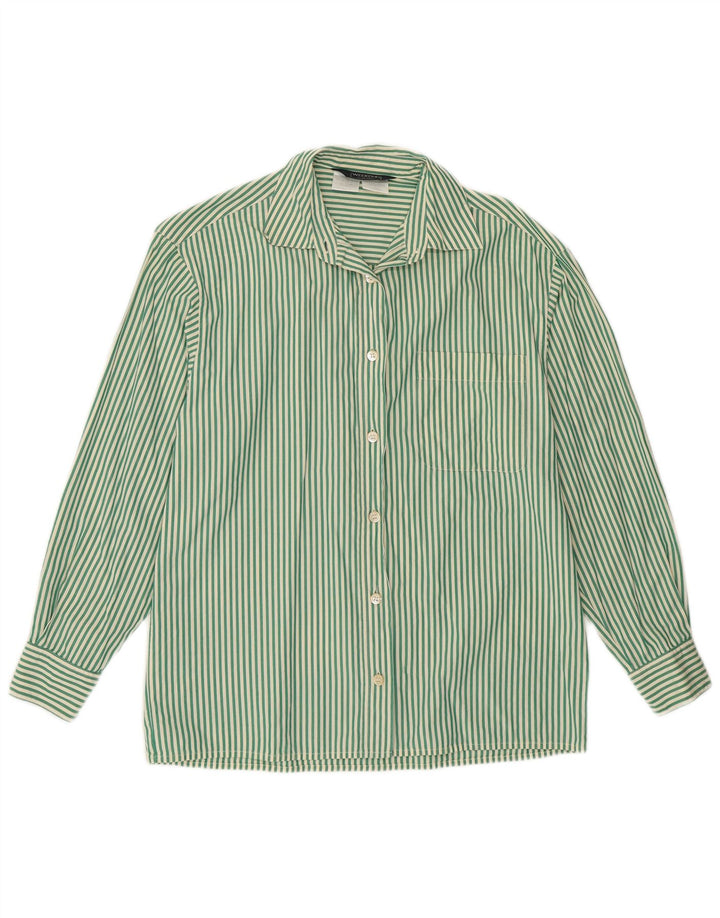 MAX MARA Γυναικείο πουκάμισο Weekend UK 16 Large Green Pinstripe