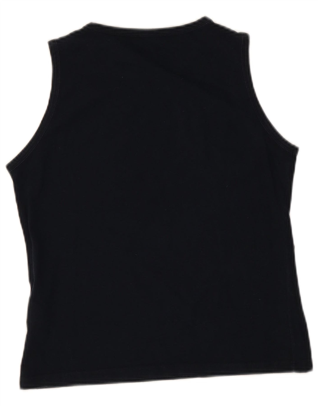 Fred Perry Γυναικείο Crop Vest Top UK 12 Medium Black Cotton
