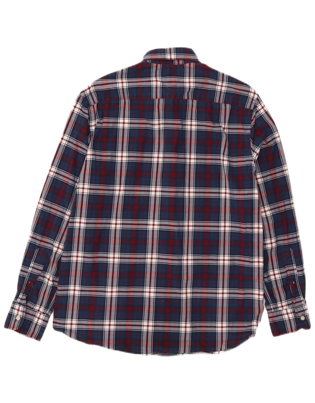 Ανδρικό πουκάμισο Tommy Hilfiger Flex Regular Fit Large Navy Blue Check Cotton