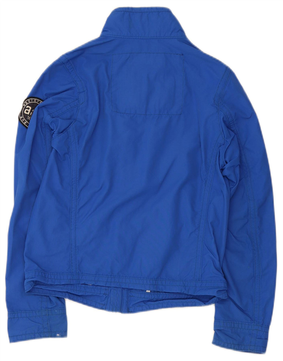 Abercrombie & Fitch Boys Bomber Jacket 7-8 Years Large Blue Nylon