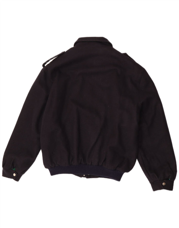 Vintage Ανδρικό Military Bomber Jacket UK 40 Large Navy Blue