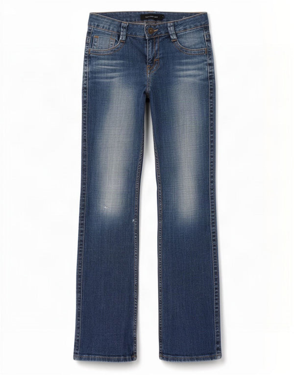 Calvin Klein Γυναικεία Bootcut Τζιν US 4 Small W29 L31 Μπλε βαμβακερό