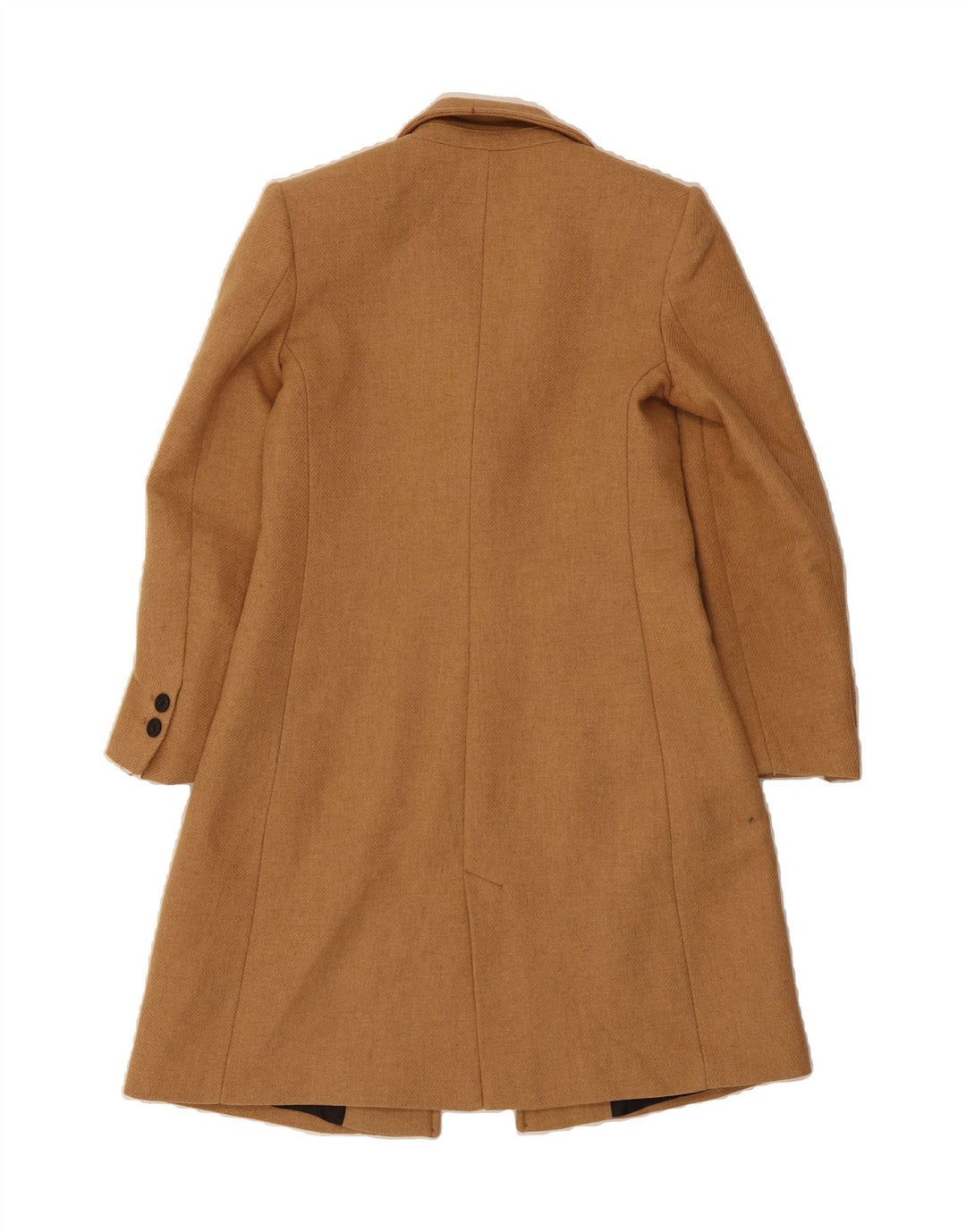 ZARA Womens Overcoat UK 10 Small Brown Wool Vintage Zara and Second-Hand Zara from Messina Hembry 
