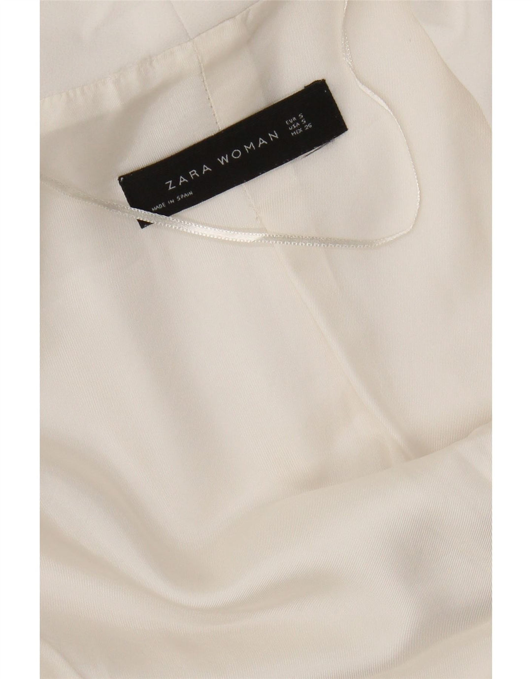 Zara Γυναικείο Μπουφάν 3/4 Μανίκι Μπλέιζερ UK 10 Small White
