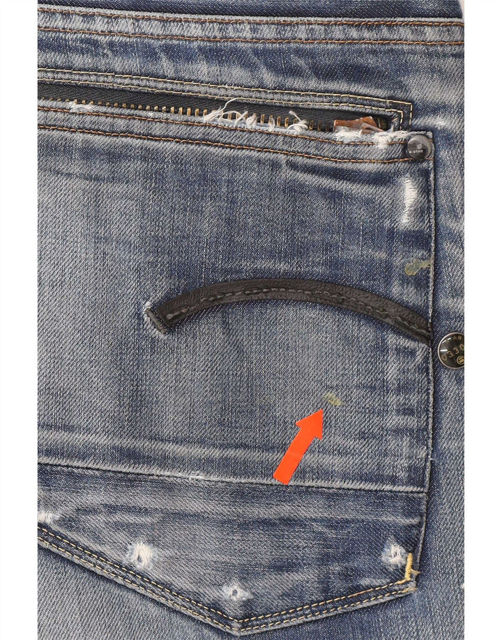 Ανδρικό τζιν G-Star Distressed Straight W33 L32 Μπλε βαμβακερό