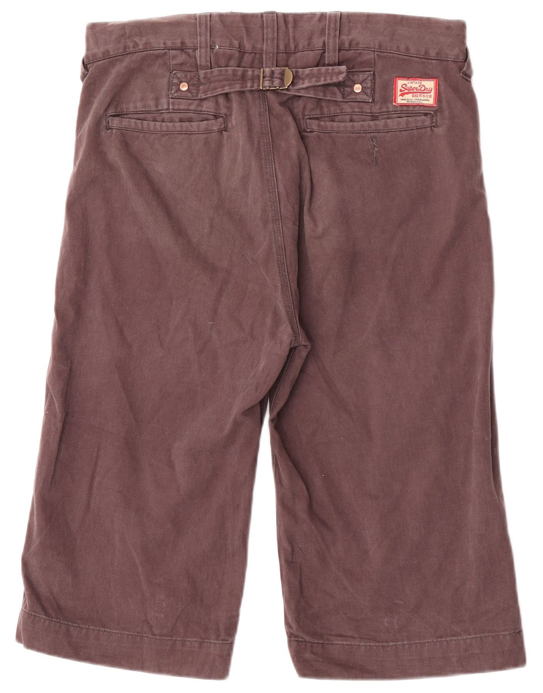 Ανδρικό σορτς Chino Superdry W30 Βαμβακερό μεσαίο καφέ