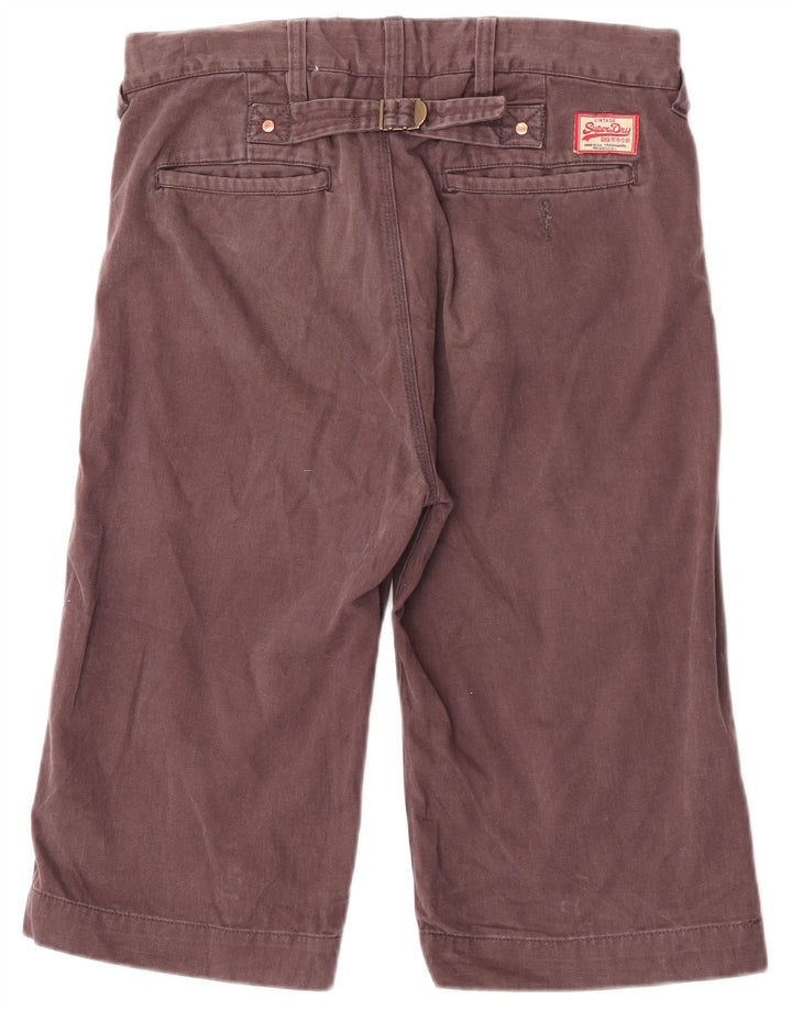 Ανδρικό σορτς Chino Superdry W30 Βαμβακερό μεσαίο καφέ