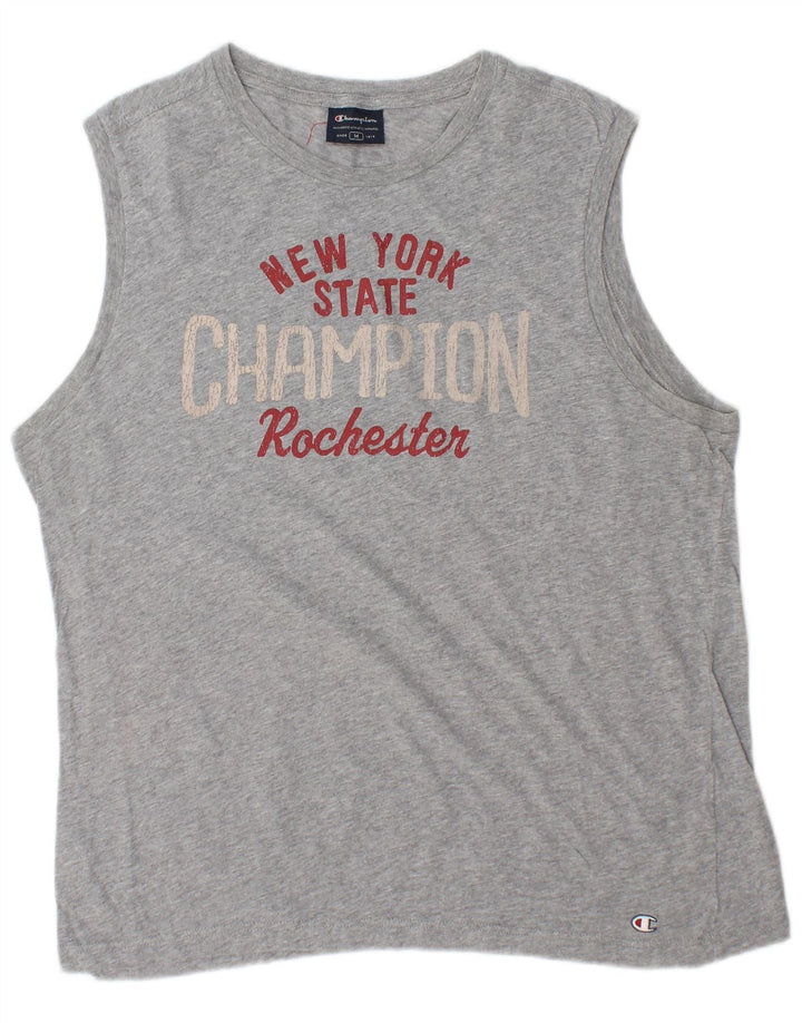 Ανδρικό γραφικό γιλέκο Champion Top Medium Grey Flecked