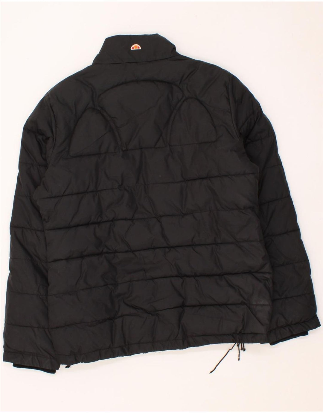 ELLESSE Womens Padded Jacket UK 14 Large Black Nylon Vintage Ellesse and Second-Hand Ellesse from Messina Hembry 