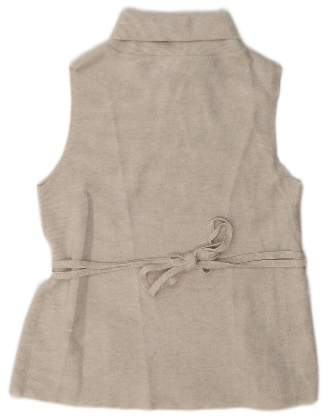 Zara Γυναικείο Γιλέκο Τοπ UK 12 Medium Beige Πολυεστέρας