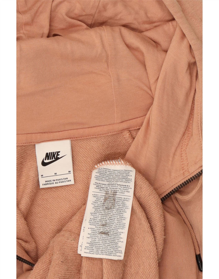 Γυναικείο πουλόβερ Nike με φερμουάρ UK 14 μεσαίο πορτοκαλί βαμβακερό