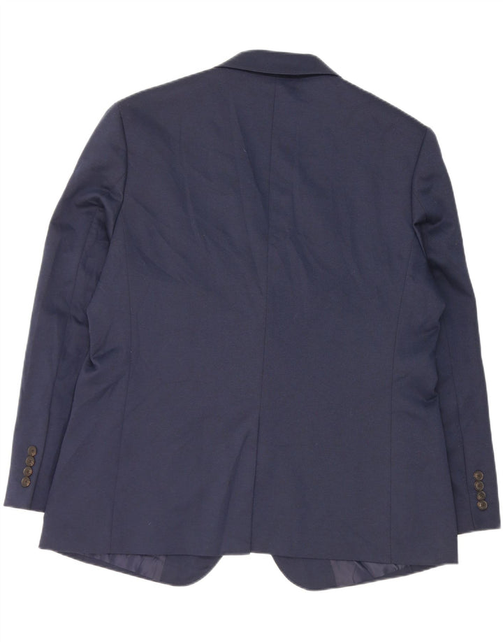 Marks & Spencer Ανδρικό μπουφάν σακάκι με 2 κουμπιά UK 44 XL Navy Blue Polyester