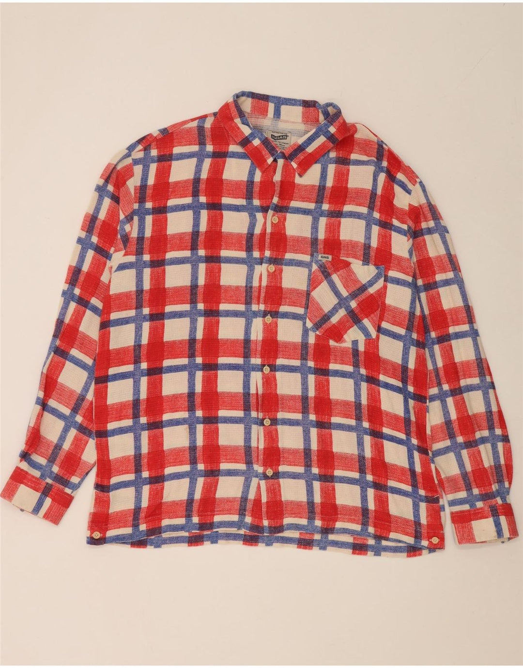 Ανδρικό πουκάμισο Gas XL Red Check Cotton