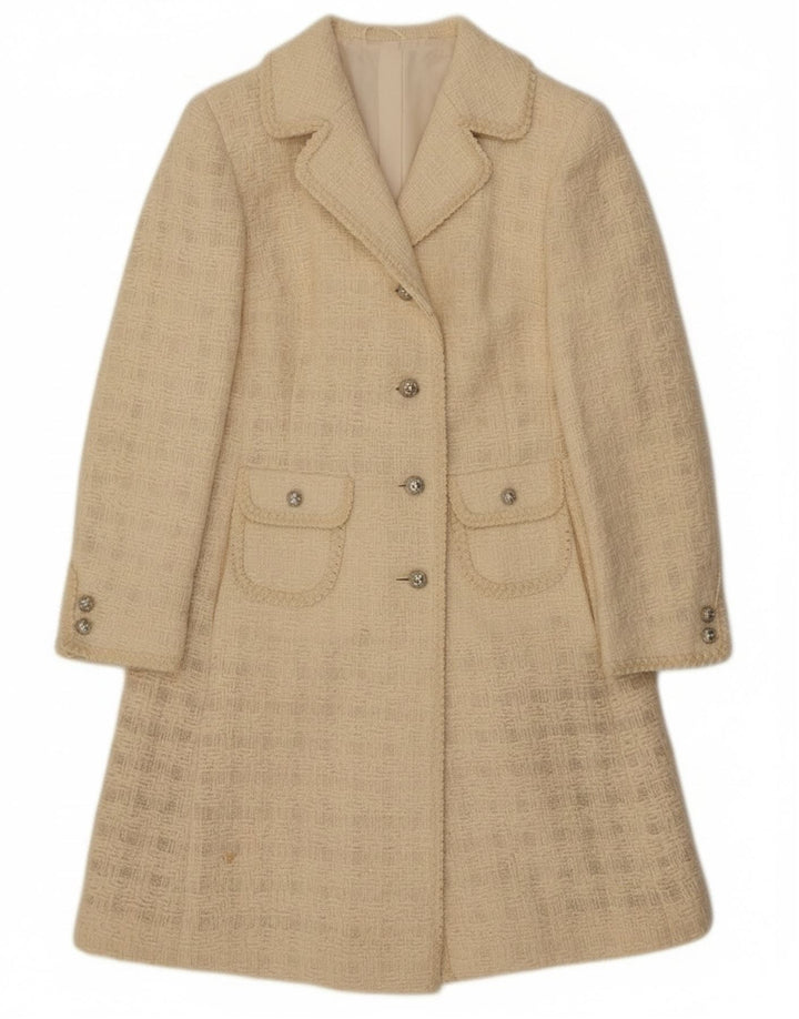 Αποκλειστικό γυναικείο πανωφόρι UK 10 Small Off White Check