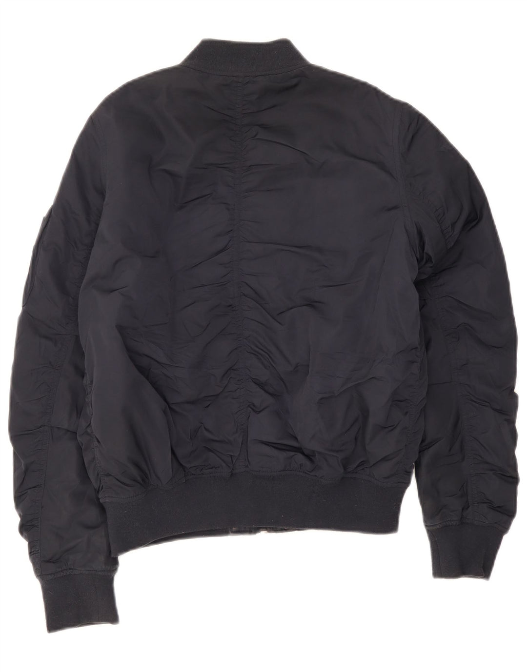 Topshop Γυναικείο Bomber Jacket UK 12 Medium Navy Blue Polyester