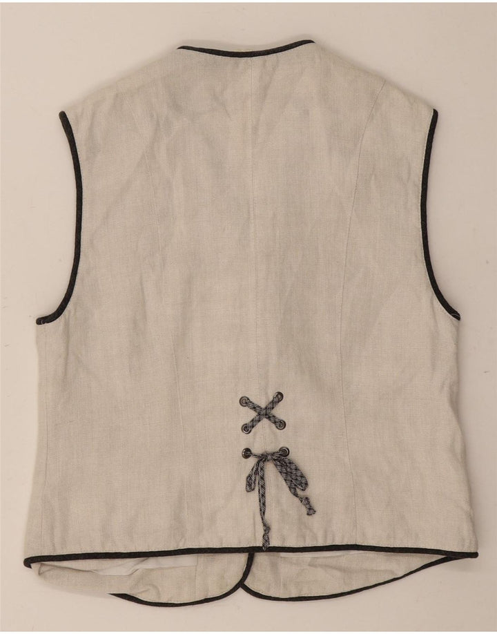 Γυναικείο Γιλέκο Meico UK 14 Medium White Λινά