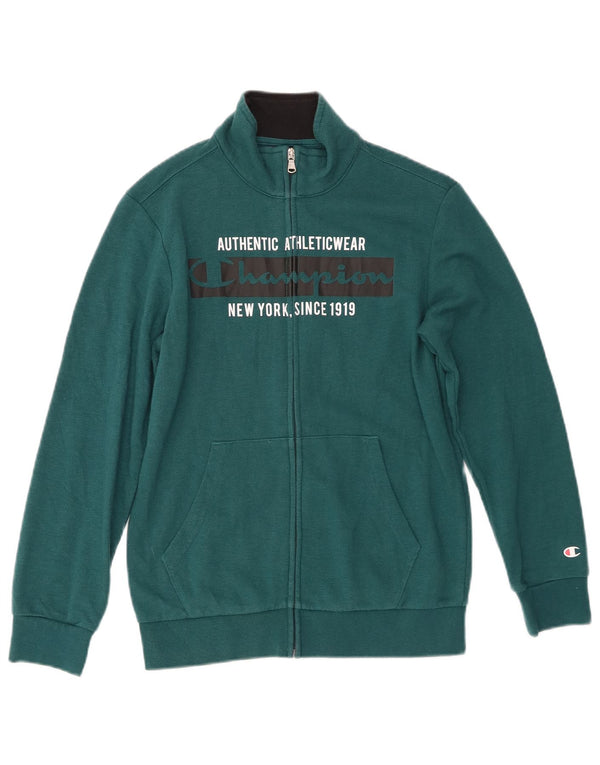 Champion Boys Graphic αθλητική φόρμα Top Jacket 11-12 Years Large Green