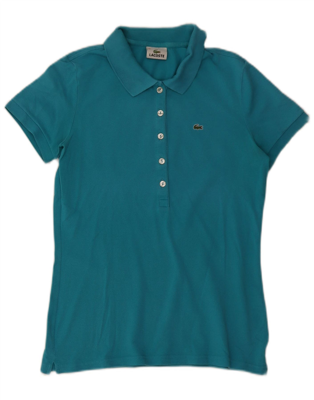 Lacoste Γυναικείο Πόλο Μπλουζάκι Νούμερο 44 Μεγάλο Μπλε Βαμβακερό
