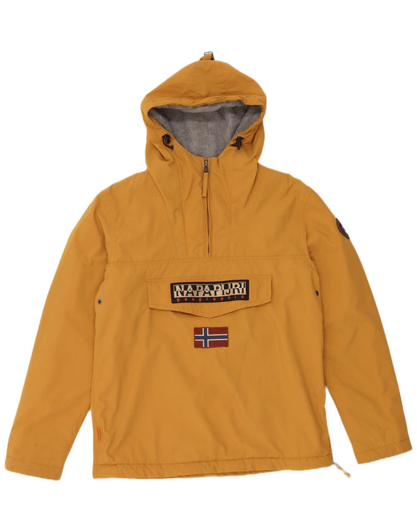 Napapijri Ανδρικό Γεωγραφικό Γραφικό Μπουφάν Anorak UK 40 Large Yellow Nylon
