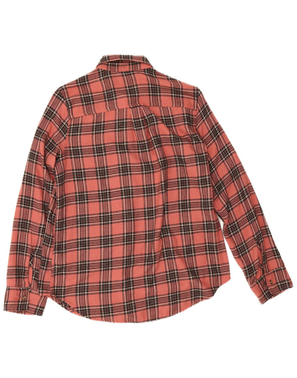 Γυναικείο μπλουζάκι Hollister Boyfriend Fit Flannel UK 10 Small Pink Check Viscose