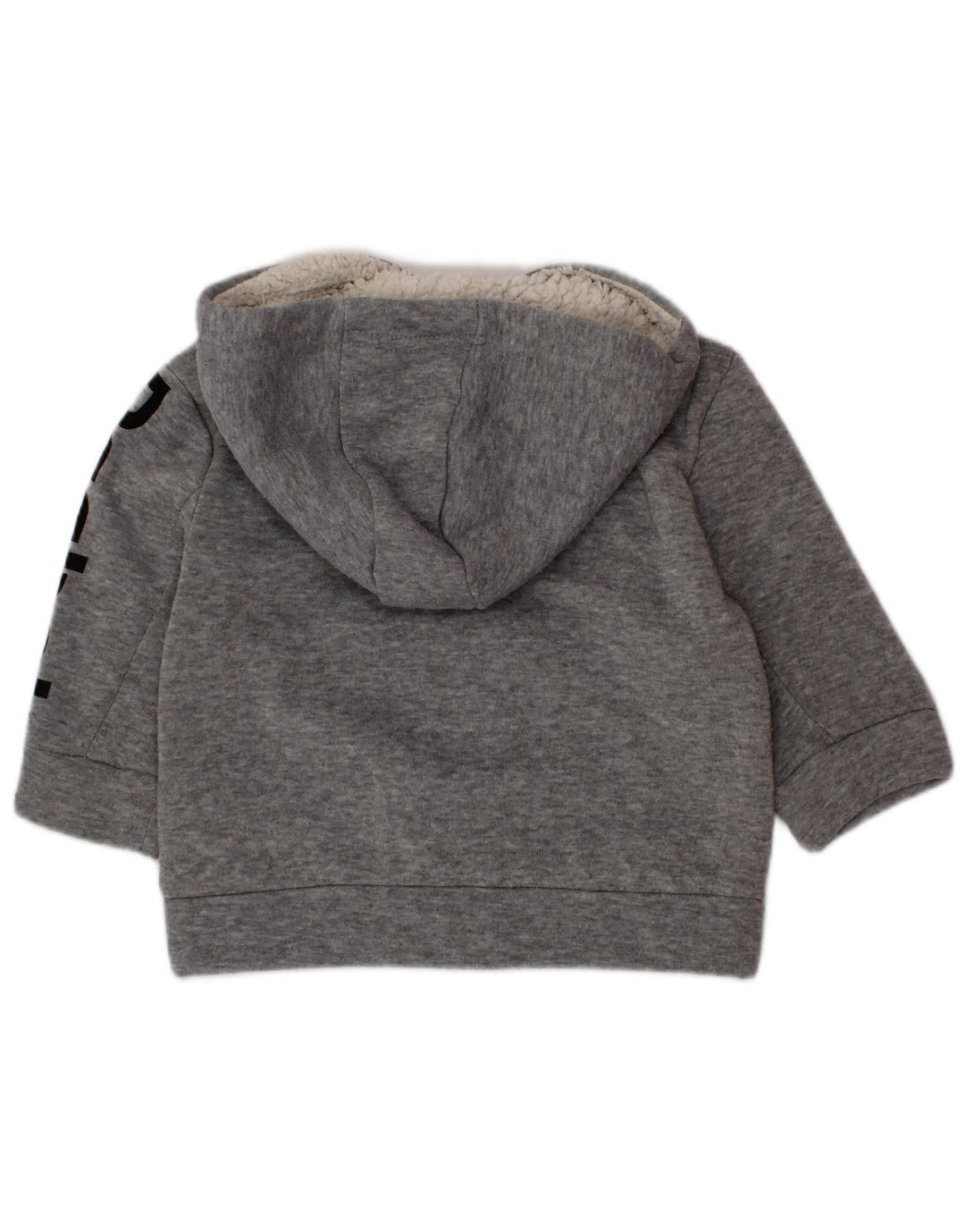 Γραφικό πουλόβερ REEBOK Baby Boys με κουκούλα 9-12 μηνών σε γκρι πολυεστέρα