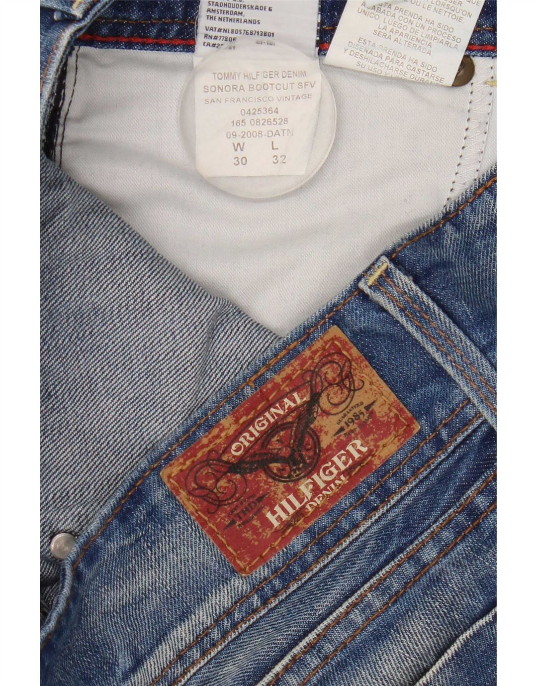 Tommy Hilfiger Γυναικείο Bootcut Jeans W30 L32 Μπλε βαμβακερό