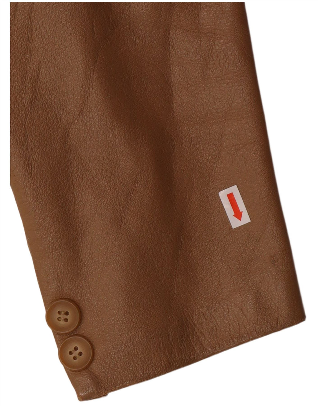 Vintage Γυναικείο Μπουφάν Blazer IT 44 Medium Beige Δερμάτινο Classic