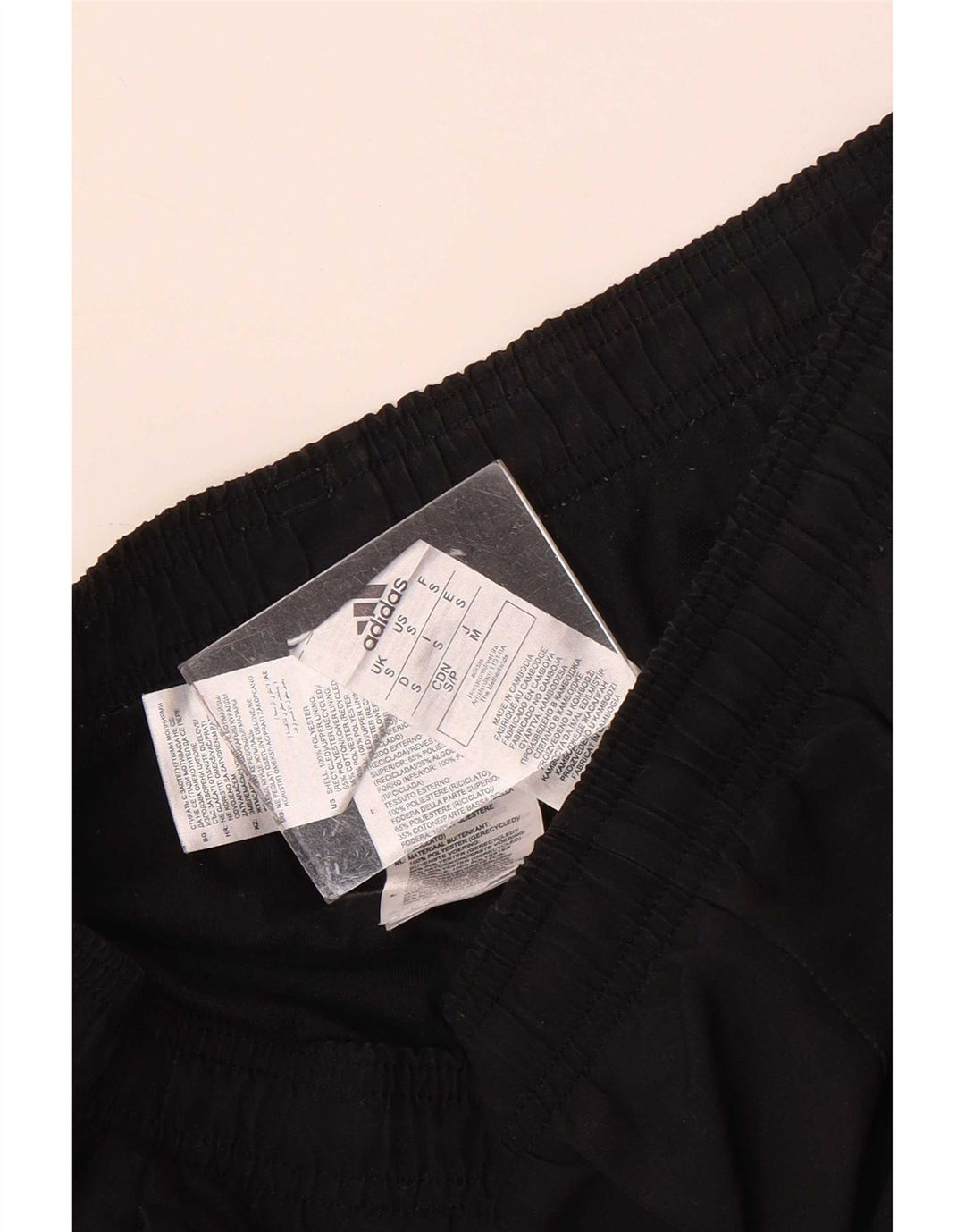Ανδρική φόρμα Adidas Παντελόνι Joggers Μικρό Μαύρο Πολυεστέρα