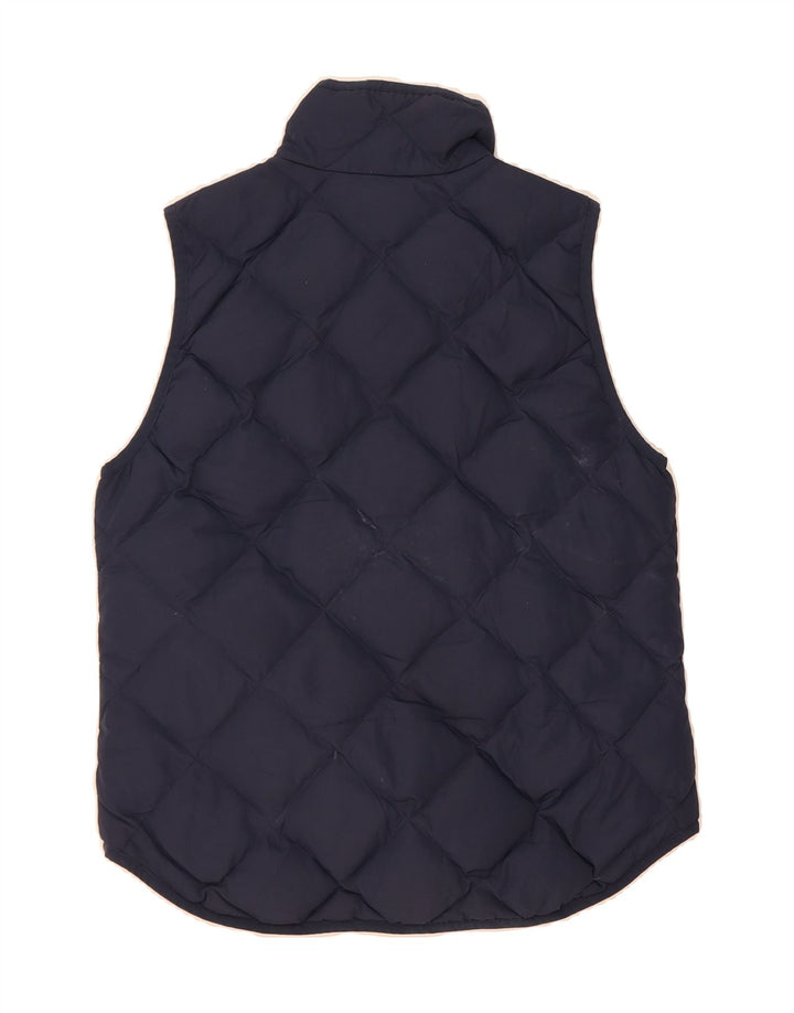 J. CREW Womens Quilted Gilet UK 10 Small Navy Blue Polyester Vintage J. Crew and Second-Hand J. Crew from Messina Hembry 