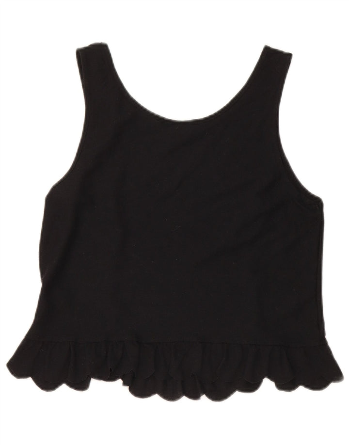 Topshop Γυναικείο Γιλέκο Top UK 8 Μικρός Μαύρος Πολυεστέρας