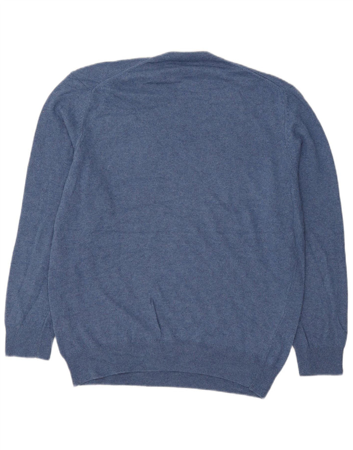 Ανδρικό πουλόβερ Zara Crew Neck Jumper Μεγάλο Μπλε Πολυαμίδιο