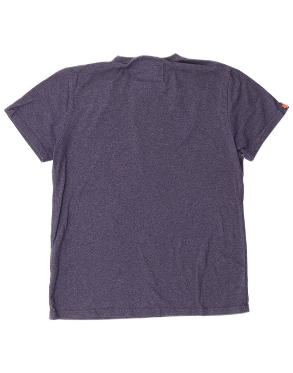 Superdry Γυναικείο T-Shirt Top XL Navy Blue από βαμβάκι