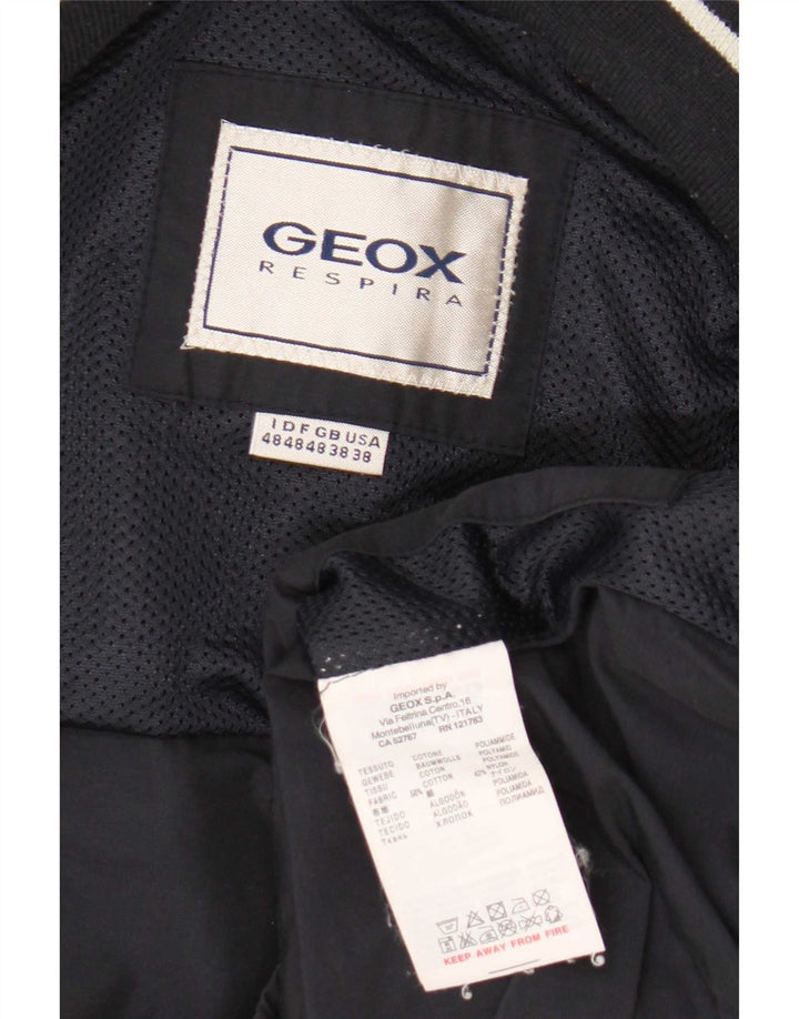 Ανδρικό μπουφάν Geox Bomber UK 38 Medium Navy Blue Cotton