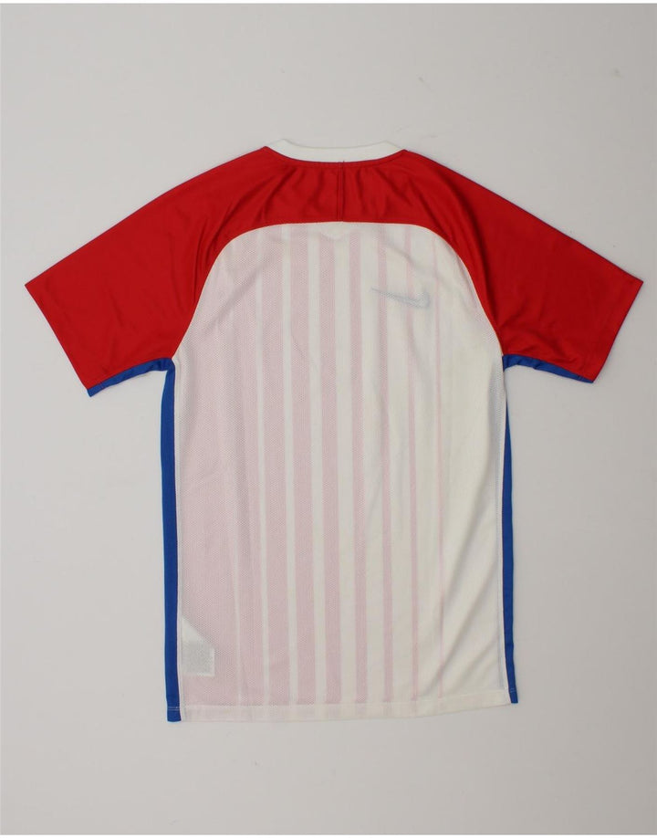 Ανδρικό μπλουζάκι Nike Dri Fit T-shirt, μικρό κόκκινο ριγέ πολυεστέρα
