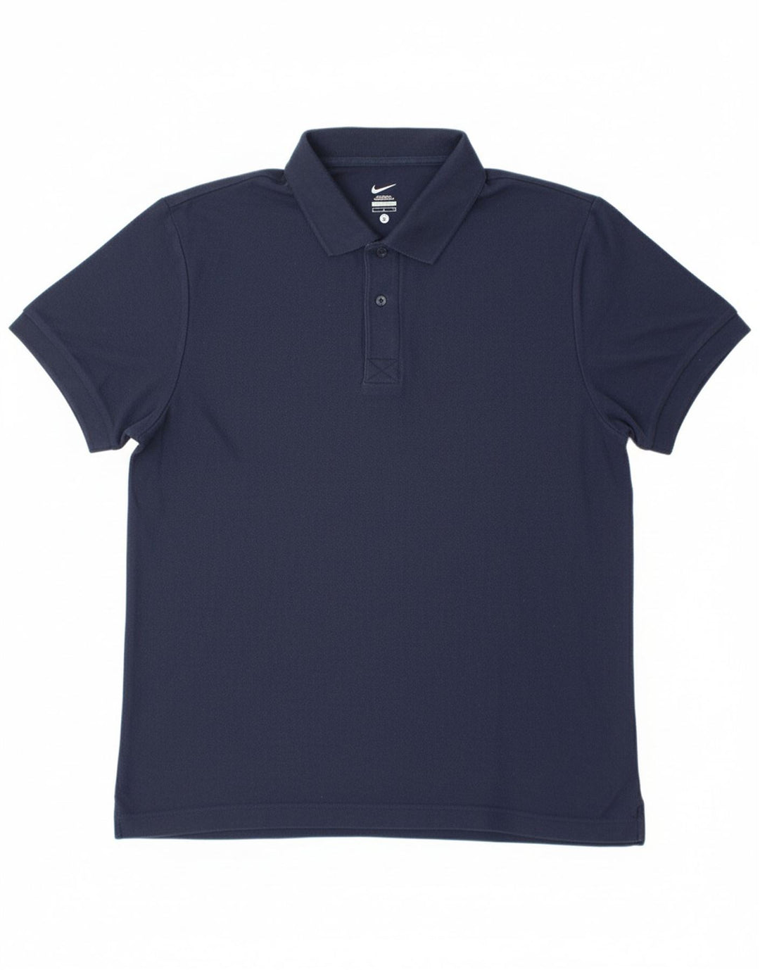 NIKE Mens Polo Shirt Large Navy Blue Cotton