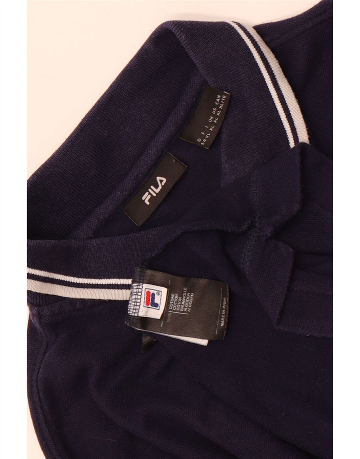 Ανδρικό πουκάμισο πόλο Fila XL Navy Blue βαμβακερό