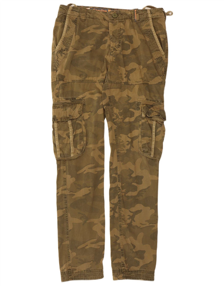 Superdry Ανδρικό ίσιο παντελόνι Cargo Medium W34 L33 Khaki Camouflage
