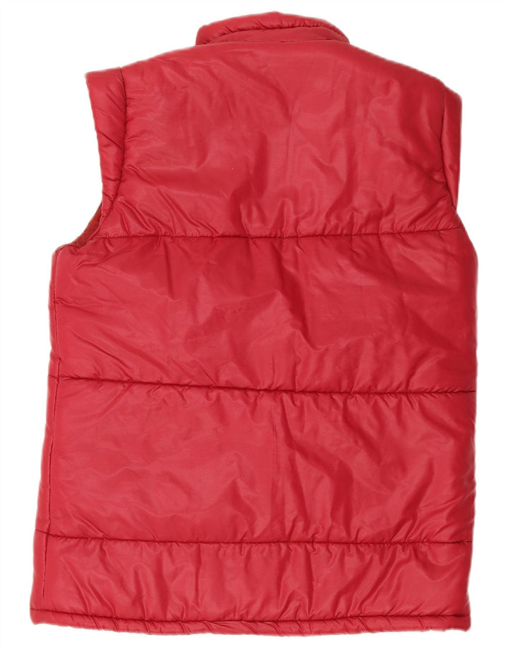Vintage Γυναικεία Επένδυση Gilet IT 46 Large Red Polyamide