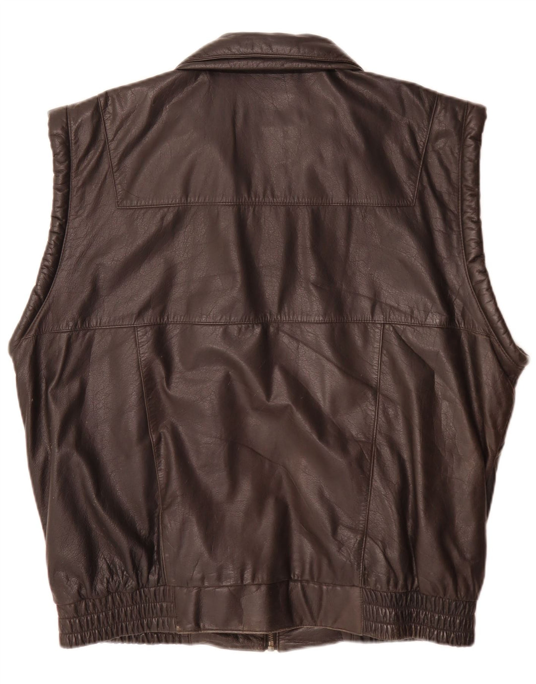 Prince Ανδρικό Δερμάτινο Gilet IT 54 2XL Μαύρο