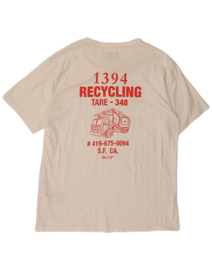 Ανδρικό γραφικό T-Shirt Levi's Top XL Λευκό βαμβακερό